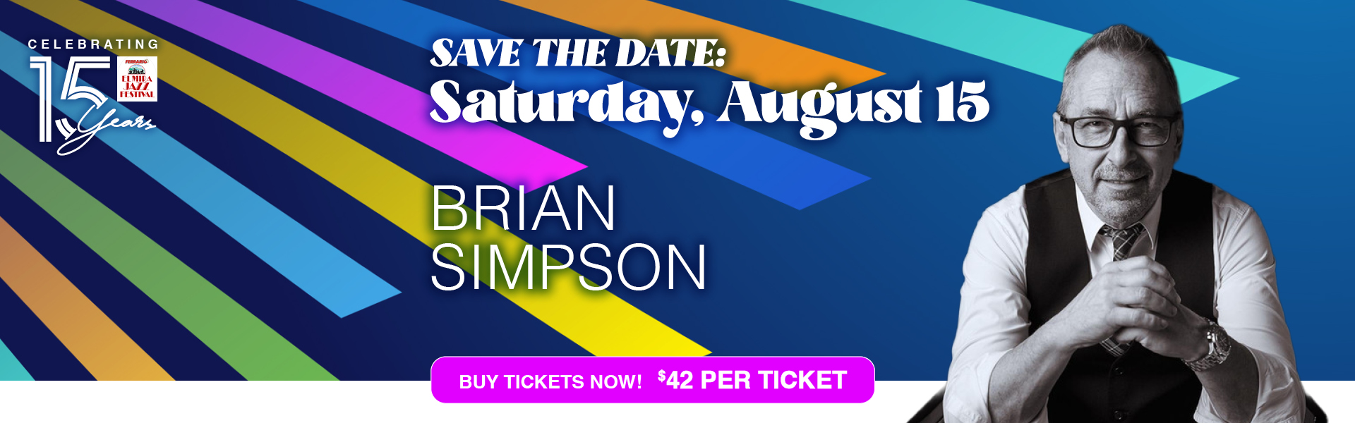 Save the Date: Saturday August 15 | Brian Simpson Banner