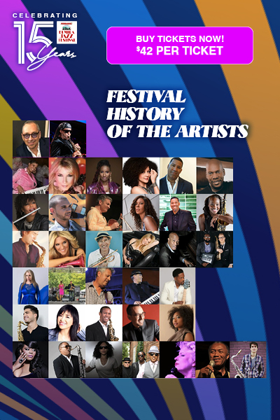 Celebrating 15 Years | Elmira Jazz Festival | Festival History of the Artist Banner